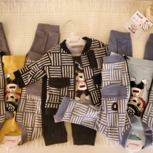 البيع بالجملة 12 طقم مواليد شتوي ثلاثة الوان ماركة اصلي تركي