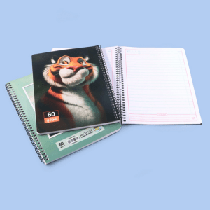 دفاتر مدرسي أبو جر غلاف بلاستيك عربي 60ورقة الجيل درزن(12حبة)