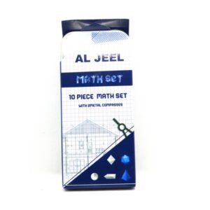 علبة هندسة حديد 10قطع ALJEEL 3020