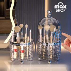 منظم مكياج فاخر بغطاء قُبّة أنيق - لمسة من الفخامة والأناقة لركن جمالك