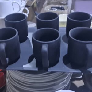 طقم اقلاص مج مع صحن تقديم ميلامين