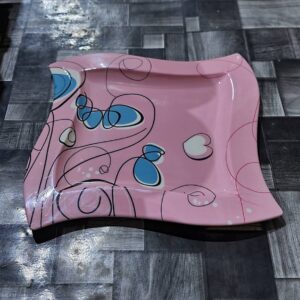 صحن تقديم ميلامين ثقيل وجافي