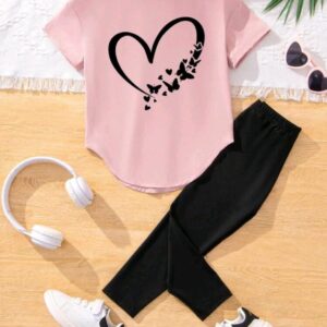 طقم صيفي بناتي كاجوال