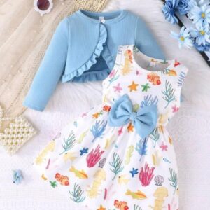 طقم بناتي قطعتين خريفي