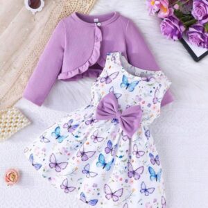 طقم بناتي قطعتين خريفي