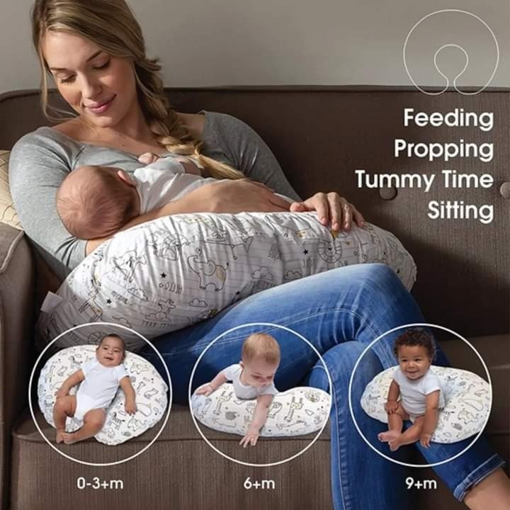 مخدة الرضاعة قماش قطني وحشو سوبر