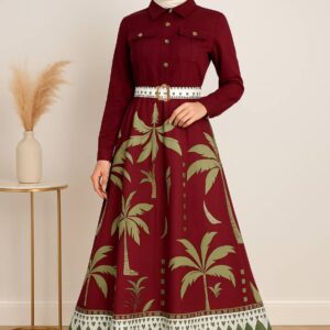 فستان نسائي موديل راقي ومضمون كم طويل