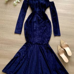 فستان Shahica لإطلاله ملفته وفاتنه طويل بتصميم تركي حديث كرستال بالصدر