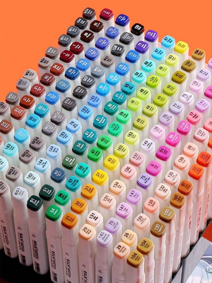 مجموعة 60 لون ألوان ماركر احترافية