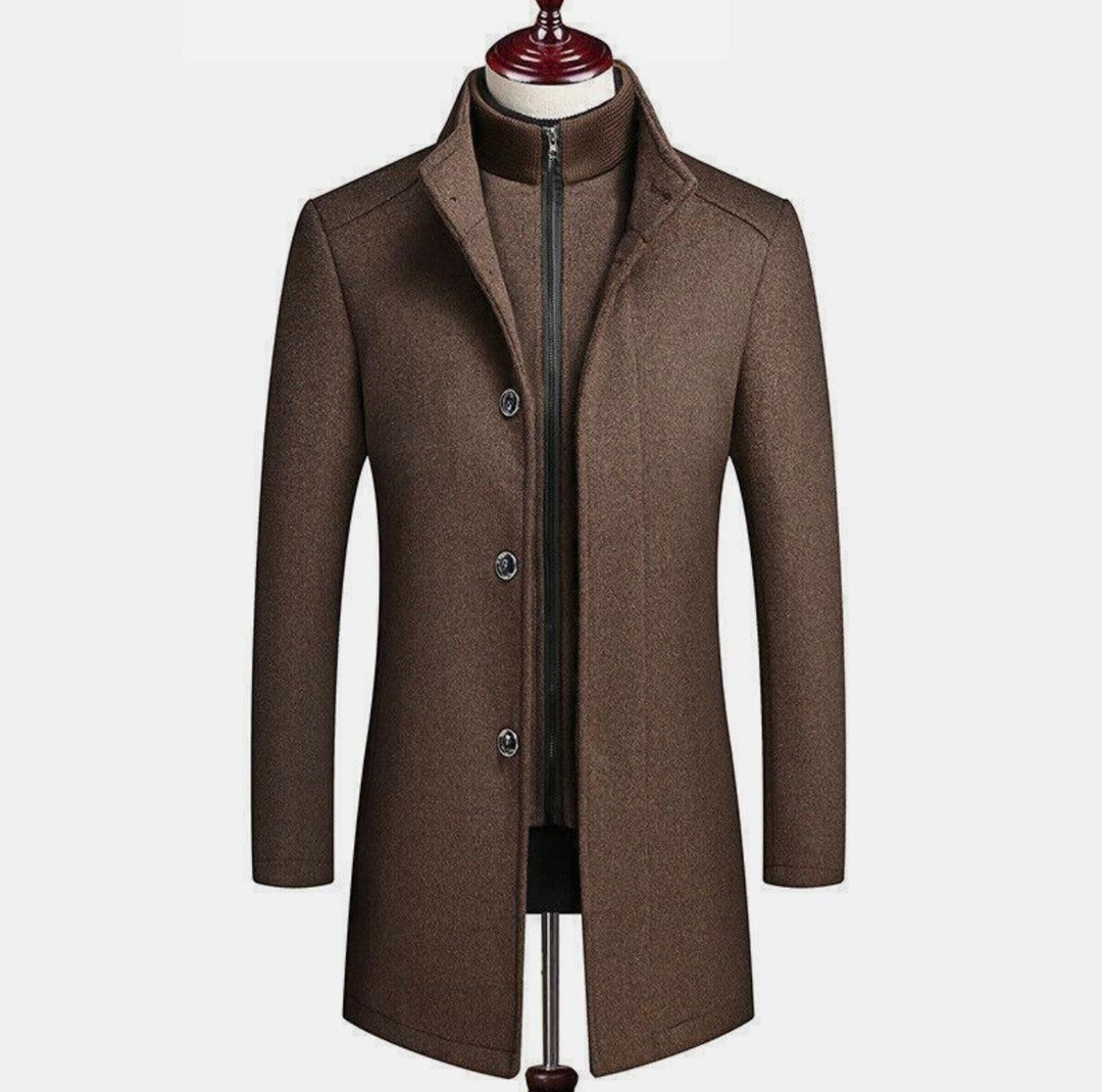 معطف رجالي شتوي أنيق – تصميم كلاسيكي بخامة فاخرة