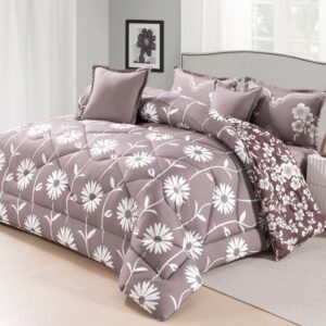 لحاف عـرائسي 6 قطع ملكي من ارقئ الحافات العالميه الفاخره معا طراحه قطنيه علئ تلبيس مطاط ربل دائري علئ الفرش الضغط