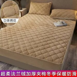 لحاف مضغوط مخملي مطرز ثقيل تلبيسه فراش سرير