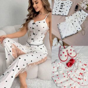 بيجامة Soryana قطعتين بنمط كوري انيق