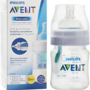 زجاجة ارضاع مضادة للمغص بمنفذ نفث هواء من فيليبس افينت، 125 مل ×قطعة واحدة
