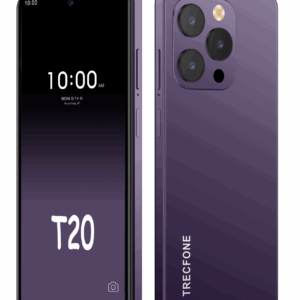 هاتف TRECFONE T20 – تصميم أنيق وأداء قوي بلون بنفسجي فاخر