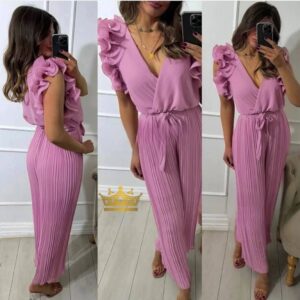 جمبسوت عصري للنساء باكمام مكشكشة