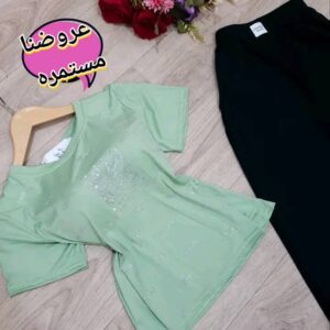 طقم نسائي مكون قطعتين بيجامة