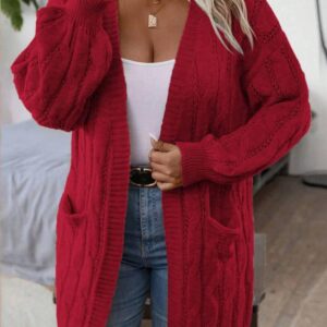 سترة صوفية طويلة نسائية