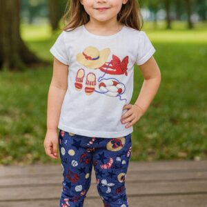 بجامة بناتي أنيقة ومريحة مناسبة من عمر سنتين إلى 5 سنوات