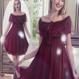 فستان نوم ليكرا دانتيل موديل 2025